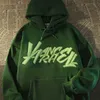 Sweats à capuche pour hommes Sweatshirts Vêtements masculins Esthétique Hip Hop Sweat pour hommes Sweats à capuche Streetwear Vert Automne Luxe Nouveauté et Lâche Années 90 Vintage S 24328