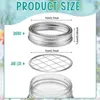 Storage Bottles 30 Sets Flower Jar Frog Lid Lids With Straw Hole Insert Grid For Regular Mouth