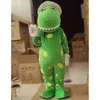 Costumi mascotte Schiuma Simpatico Dinasauro verde cartone animato Peluche Natale Costume da mascotte di Halloween