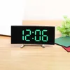 Relógios de mesa Curvo Tela Despertador Led Digital para Decoração de Quarto Brilho Ajustável com Display