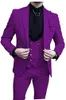 Groom Tuxedos 2023 Slim Fit Prom Party Men Suits 3ピースジャケットパンツベスト男性服v4j7＃