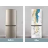 Çıkartmalar 3D Tüy Buzdolabı Kapı Çıkartmaları Yapıştırıcı Vinil Geyik Işık Lüks Buzdolabı Dondurucu Tam Kapı Sarısı Duvar Çıkartma Süslemeleri