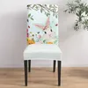 Chair Covers Easter Eggs Spring Flowers Leaves Cover Set Kitchen Stretch Spandex Seat Slipcover Home Dining Room