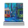 Table Mats Streetcar Love Story (acrylic Painting) Ceramic Coasters (Square) Animal Cup Set Cute Tea Cups