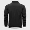 Männer Casual Lose Reißverschluss Jugend Unhooded Bomberjacke Trainingsanzug Qualität Herbst Seitenstich Slip Tasche Frühling Gnt s6tj #