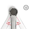 Zappers Wozobuy Jeu de clés à double extrémité décalées, métriques, 4/6/8/10 pièces, 5,524 mm, 45 degrés, construit en Crv, avec pochette à roulettes