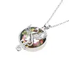 Pendant Necklaces Dainty Colorful Bird For Women Crystal Mythological