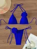 Micro Bikini Push Up Costumi da bagno donna 2024 Costumi da bagno femminili sexy Set brasiliano Costume da bagno a due pezzi Perizoma Biquini solido 240322