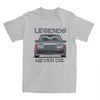 Hommes Vintage Car W201 Legends Never Die Shirt Merch Classic 190E Cars Pure Cott Vêtements Nouveauté Classique T-Shirts J8Lh #