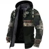 FI Skull Print Fleece Zipper Hooded Hoodie Streetwear Warm Clothing Chaquetas Hombre Parkas Winter Men Casual Jackets O3my#