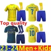 2023 2024 AL Nassr FC Soccer koszulki Ronaldo 23 24 Home Yellow Away Cr7 Gonzalo MET MARTIZ TALISCA FANS Wersja Wersja Męs