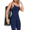 donne Yoga tuta Backl allenamento Catsuit Body Sleevel Gym Bodyc pagliaccetto Sportswear Fitn Yoga Suit sexy Sport Set 93bk #