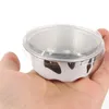 Wegwerpbekers rietjes 50 pc's aluminium tin papier cup mini cake legering pannen deksels ei taartvormen bakcontainer individuele containers