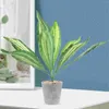 Decorative Flowers 2 Pcs Shrub Artificial Tiger Piranha Indoor Plants Fake Film Leaf Elegant Snake