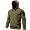 Herren-Kapuzenpullover, Sweatshirts, Herbst und Winter, Herrenbekleidung, neue Herren-Kapuzenpullover, lässig, Outdoor, taktischer Kapuzenpullover, Herren-Fleece-Jersey, einfarbiges Fleece-Sweatshirt 24328