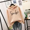 2024 New Fi Trend Pullover Einfaches Rundhalsshirt Lg-Ärmel mit Buchstaben Lose Pullover L0U1 #