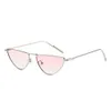 New Triangle Cat Eye Sunglasses Vintage Alloy Sun Glasses Women Men Unique Elegant Metal black gold Shades Oculos Feminino