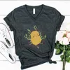 Женские футболки Lady Y2k Модная рубашка с рисунком «Прорастающий картофель всегда растет, как картофель», с коротким рукавом и V-образным вырезом, повседневная забавная женская одежда