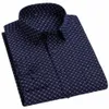 camicia da uomo 65% Cott Lg con stampa a quadri stampata, tasca singola applicata, vestibilità regolare, comoda e versatile, camicie casual sottili 86ql #