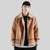 Giacca invernale da uomo in lana di agnello Parka stile coreano caldo Casaco Masculino Vintage Plus Veet spesso cappotto corto Cott Ropa De Hombre Y5t2 #