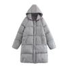 Casaco de inverno com capuz de cor sólida Feminino New Joker Down Jacket LG Down Coat Design Feels Parka Mulheres Engrossadas Parkas Outwear w8Nk #