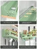 Rekken 40/50 cm Groene Keuken Opslag Plank Wandgemonteerde Kruidenrekken Ruimte Aluminium Multifunctioneel Opbergrek Keuken Plank Organisator