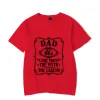 Chemises noires pour hommes T-shirts à manches courtes Tops d'été Papa Best No.1 The Man T-shirts drôles pour hommes Design lumineux Tee Tops q9Lm #