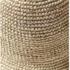 Handgjorda sommarhattar för kvinnor Straw Sun Hat Bucket Cap Raffia Lady Girls Panama Beach Floppy Kvinnlig Rese Folding Cap 240320