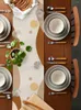 Nappe de Table en lin de Style abstrait bohème, pour la maison, mariage, Banquet, Festival, fête, restauration, cuisine, décor de salle à manger
