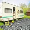 Tapijten Kunststof strotapijt Patio Outdoor RV Omkeerbare matten Grote vloermat en voor achtertuindekpicknick