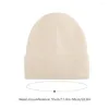 Dekens gebreide gebufferde beanie elastische wollen beanies zachte warme wintermuts gebreide petten voor vrouwen thuis werken reizende roepingsdeken