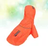 Hundkläder reflekterande husdjur regnrock huva kläder dubbel lager utomhus för (orange m)