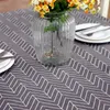 Table Cloth Modern Minimalist Polyester Cotton Imitation Linen Geometric Lines Trapezoidal Printed Tablecloth