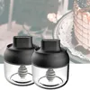 Storage Bottles Honey Pot Glass Jar For Kitchen Set Of 2 Dispenser With Dipper