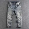 Men's Jeans New mens freight pants with a nine point design and stylish appearance J240328