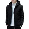 men's Autumn Winter Hooded Solid Zipper Pockets Lg Sleeve Cardigan Coats Jacket Fi Vintage England Style Punk Tops b7ex#