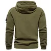 Herren-Kapuzenpullover, Sweatshirts, Herbst und Winter, Herrenbekleidung, neue Herren-Kapuzenpullover, lässig, Outdoor, taktischer Kapuzenpullover, Herren-Fleece-Jersey, einfarbiges Fleece-Sweatshirt 24328