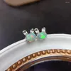 Stud Earrings Natural Opal 925 Silver Women's Super Shiny Simple Atmosphere