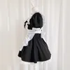 2023 Costume de femme de chambre classique noir et blanc COS jeu de rôle Princ Lolita grande jupe jupe douce fille uniforme de femme de chambre Anime 90iA #