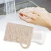 Brosses de bain Éponges Épurateurs Naturel Exfoliant Mesh Savon Saver Sisal Sac Pochette Support Pour Douche Moussant Et Séchage Da647 Drop Del Otk7X