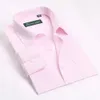 Classic Style Men's Formal Busin Shirts łatwa pielęgnacja marki męskiej rękawy LG dr Striped Shirt Social Shrts 488J#