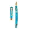 ASVINE P20 ZUIGHEIDSVULLING FOUNTIN PEN ACRYL MOOIE PATTEREN EFFM NIB MET GOUDEN CLIP SLECHTS Writing Office cadeau 240314