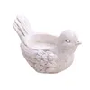 Candle Holders Resin Bird Holder Artwork Collectible Decorative Candlestick Table Ornament For Dinner Cafe Wedding Decorations