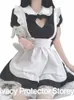 cosplay sevimli lolita hizmetçi kostümleri kızlar kadınlar güzel hizmetçi kalp içi boş kostüm animati gösterisi Japon kıyafeti dr artı kıyafetler t5r4#