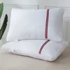 Oreiller à carreaux respirant, pour dormir, doux pour la peau, remplissage intérieur sain, coussin Super doux