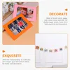 Frames 2 Sets Hanging Paper Po Frame For Kid Room Decor Picture Home With Wood Clips DIY Wooden Wall