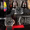Paneraiss Luxus -Armbanduhrenschatmen Tauchwachen Schweizer Technologie Tauchwache Saphirspiegel Schweizer Automatik Bewegung Größe 47mm importiert Gummi -Gurt 1