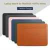 Laptop Cases Backpack WiWU Newest Sleeve for MacBook Air 13 M2 ULtra-thin Case Pro Waterproof PU Leather Bag 24328