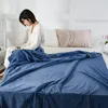 Blankets Waffle Grid Thicken Double Layer Fluffy Blanket Pure Color Office Sofa Toweling Air Conditioning Cover Decor Home