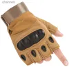 Rękawiczki taktyczne 2023 Hot Sales Outdoor Airsoft Sport Half Finger Type Men Bojowal